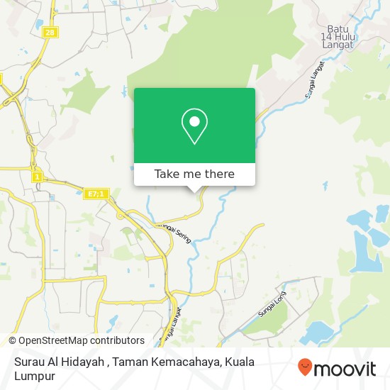 Surau Al Hidayah , Taman Kemacahaya map