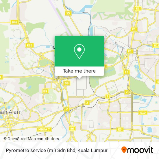 Peta Pyrometro service (m ) Sdn Bhd