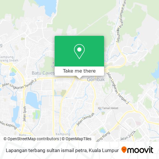 Peta Lapangan terbang sultan ismail petra