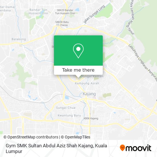 Gym SMK Sultan Abdul Aziz Shah Kajang map