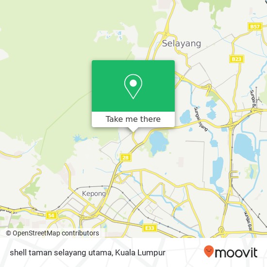 Peta shell taman selayang utama