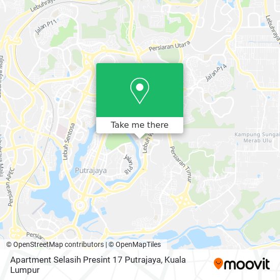 Apartment Selasih Presint 17 Putrajaya map