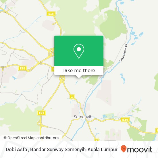 Dobi Asfa , Bandar Sunway Semenyih map