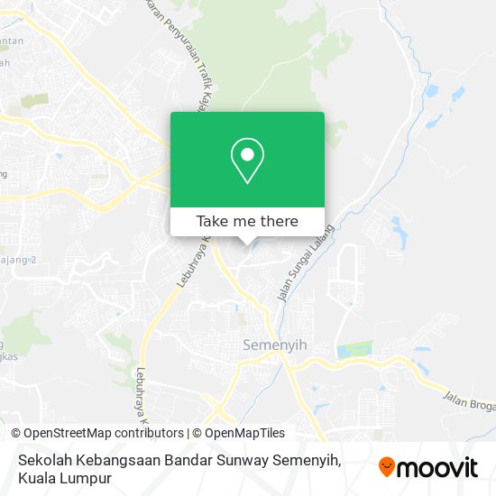 Sekolah Kebangsaan Bandar Sunway Semenyih map