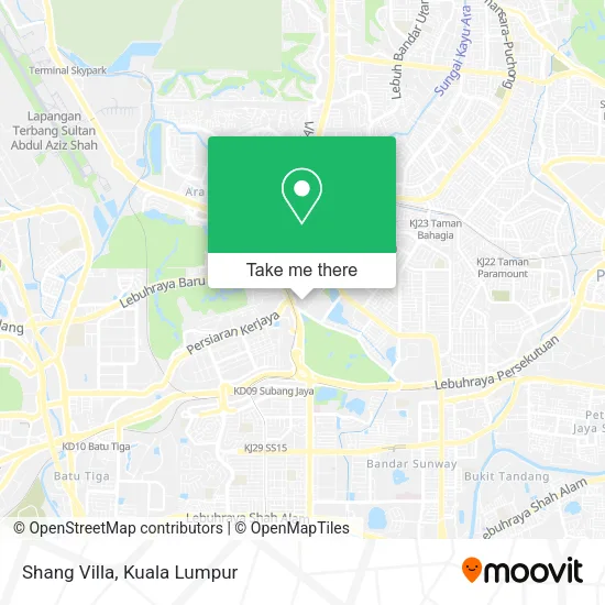 Shang Villa map