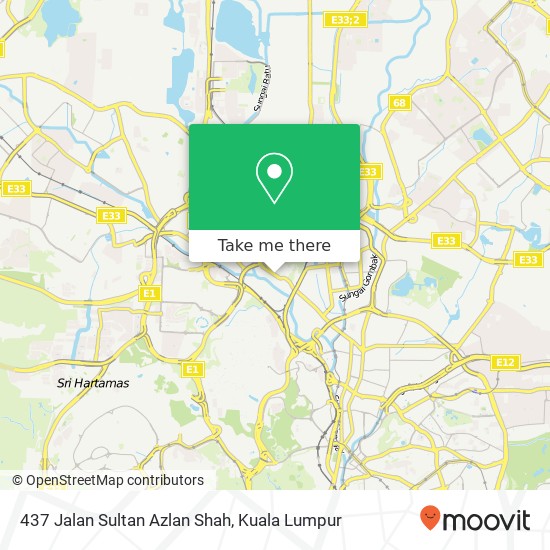 437 Jalan Sultan Azlan Shah map