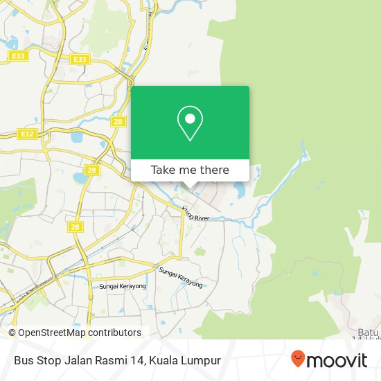 Peta Bus Stop Jalan Rasmi 14
