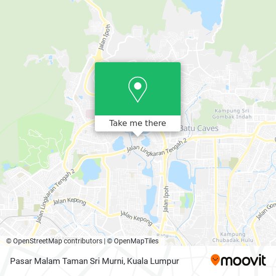 Peta Pasar Malam Taman Sri Murni