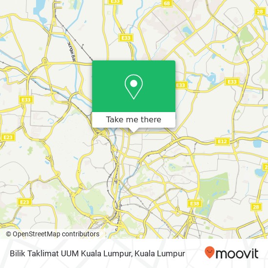 Bilik Taklimat UUM Kuala Lumpur map