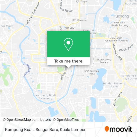 Kampung Kuala Sungai Baru map