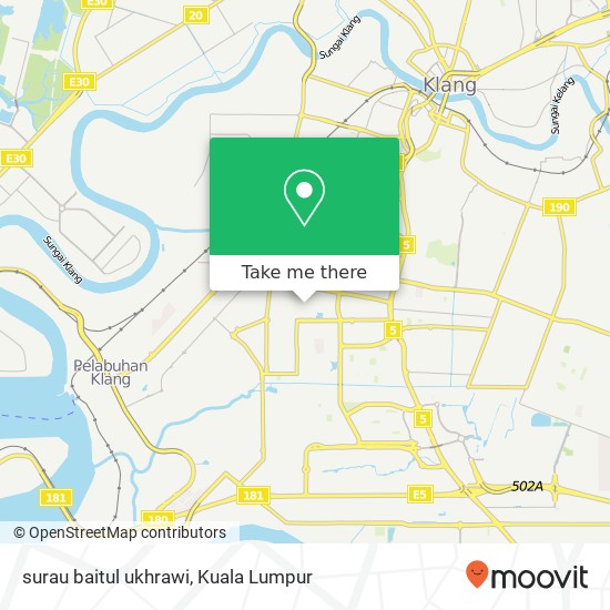 surau baitul ukhrawi map