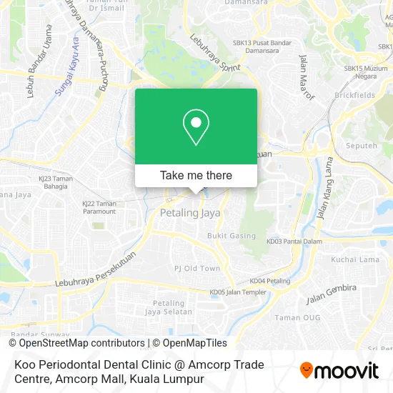 Koo Periodontal Dental Clinic @ Amcorp Trade Centre, Amcorp Mall map