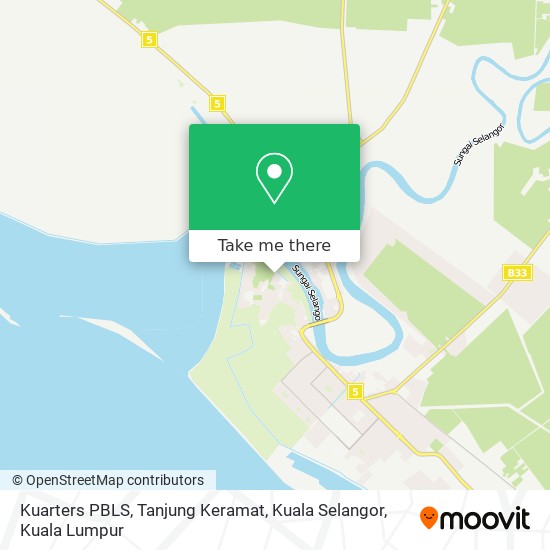 Peta Kuarters PBLS, Tanjung Keramat, Kuala Selangor