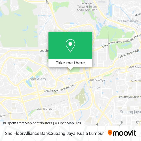 Peta 2nd Floor,Alliance Bank,Subang Jaya