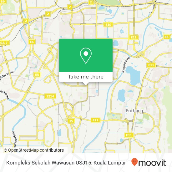 Kompleks Sekolah Wawasan USJ15 map