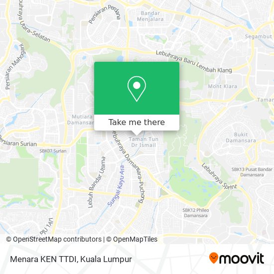 Menara KEN TTDI map