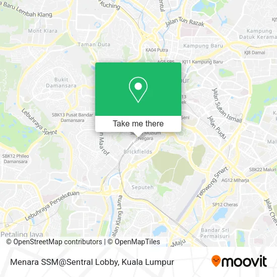Menara SSM@Sentral Lobby map