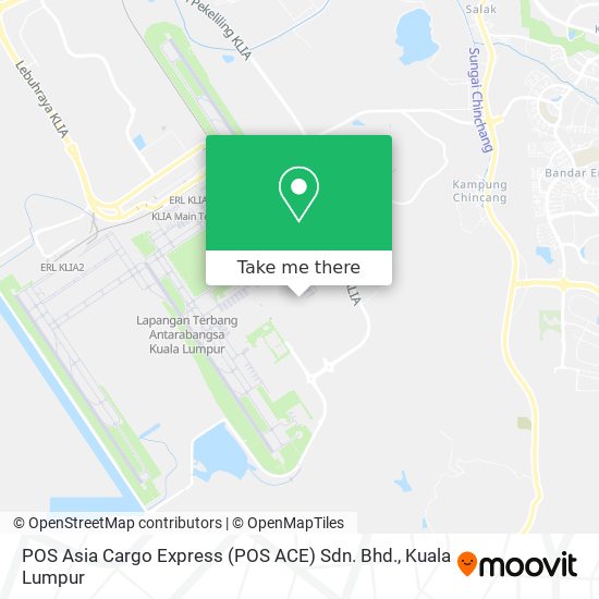 POS Asia Cargo Express (POS ACE) Sdn. Bhd. map