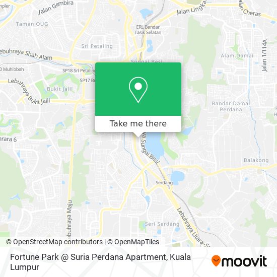 Peta Fortune Park @ Suria Perdana Apartment