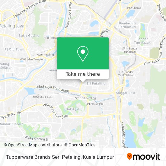 Tupperware Brands Seri Petaling map