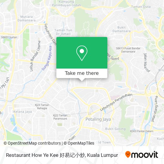 Restaurant How Ye Kee 好易记小炒 map