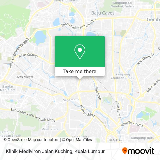 Klinik Mediviron Jalan Kuching map