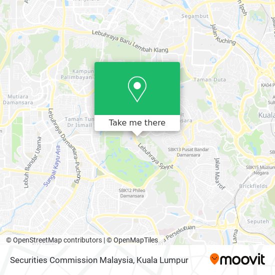Peta Securities Commission Malaysia