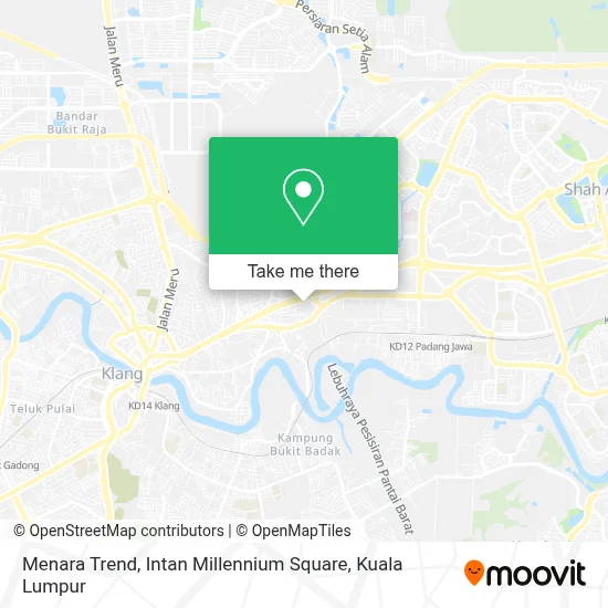 Menara Trend, Intan Millennium Square map