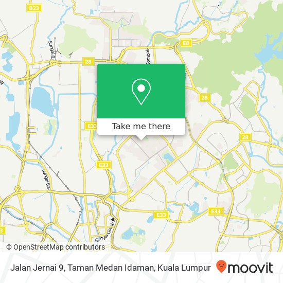 Peta Jalan Jernai 9, Taman Medan Idaman