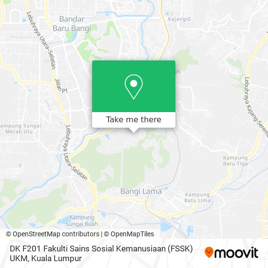 DK F201 Fakulti Sains Sosial Kemanusiaan (FSSK) UKM map
