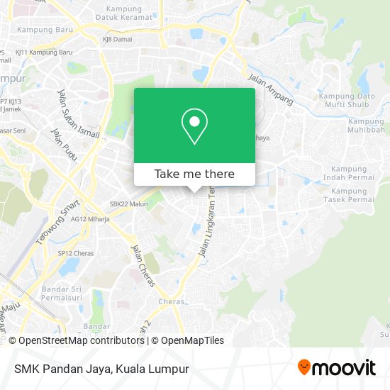Peta SMK Pandan Jaya