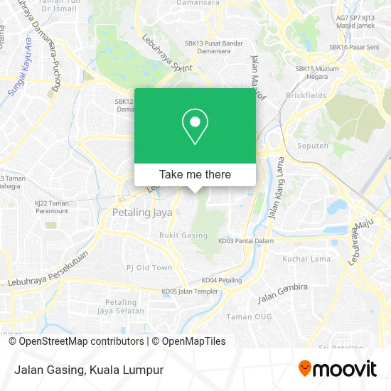 Jalan Gasing map