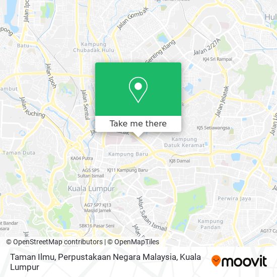 Taman Ilmu, Perpustakaan Negara Malaysia map