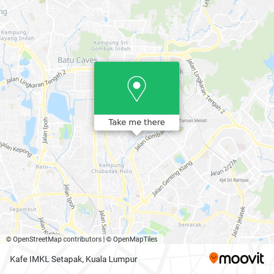 Kafe IMKL Setapak map
