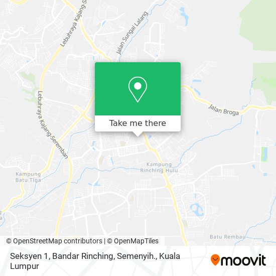 Seksyen 1, Bandar Rinching, Semenyih. map