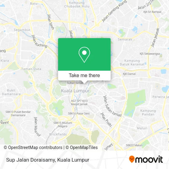 Sup Jalan Doraisamy map