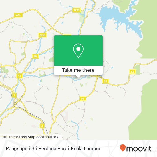 Pangsapuri Sri Perdana Paroi map