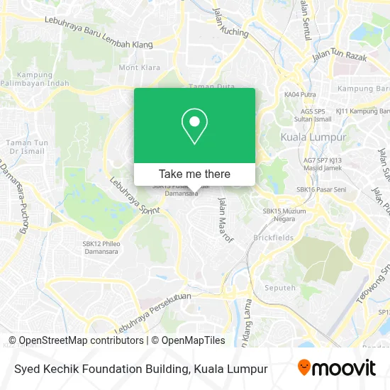 Syed Kechik Foundation Building map