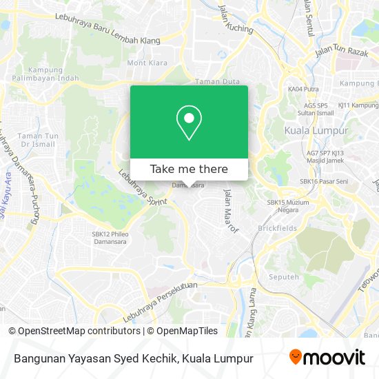 Bangunan Yayasan Syed Kechik map