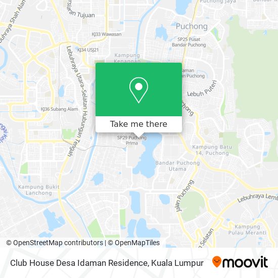 Club House Desa Idaman Residence map