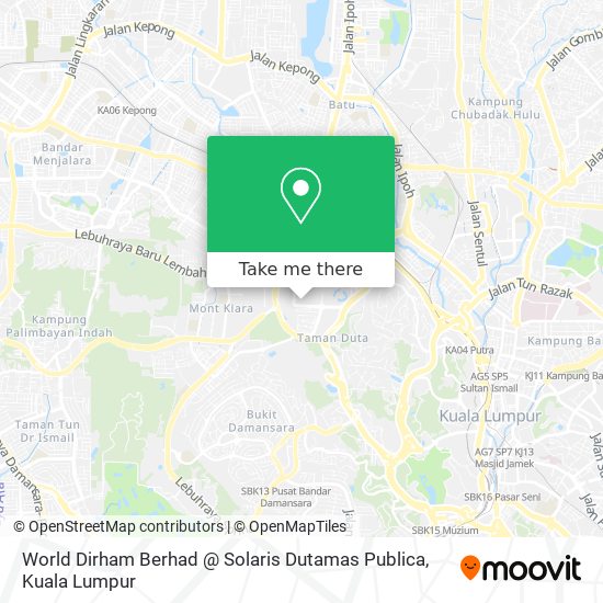 Peta World Dirham Berhad @ Solaris Dutamas Publica