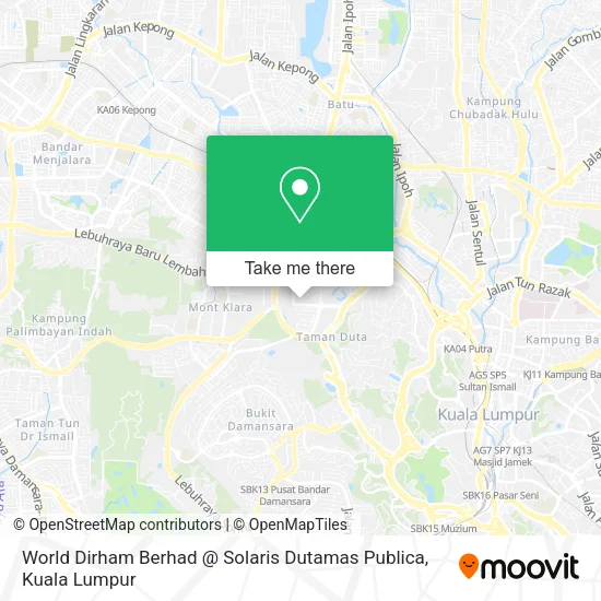 World Dirham Berhad @ Solaris Dutamas Publica map
