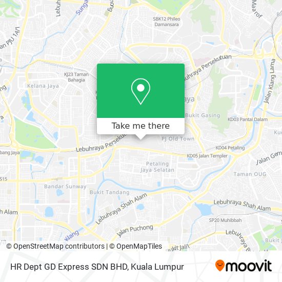Peta HR Dept GD Express SDN BHD