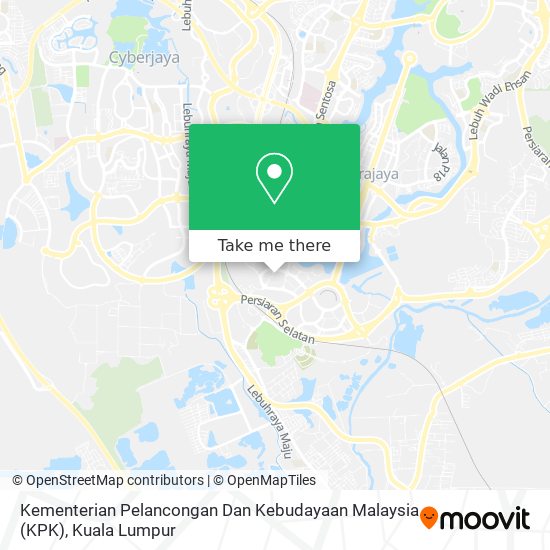 Kementerian Pelancongan Dan Kebudayaan Malaysia (KPK) map