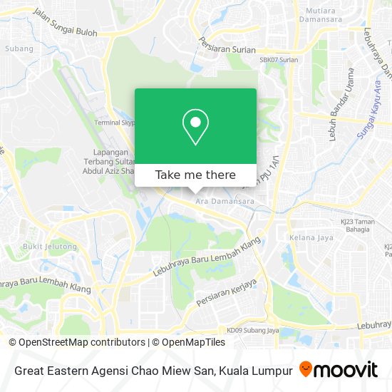 Great Eastern Agensi Chao Miew San map