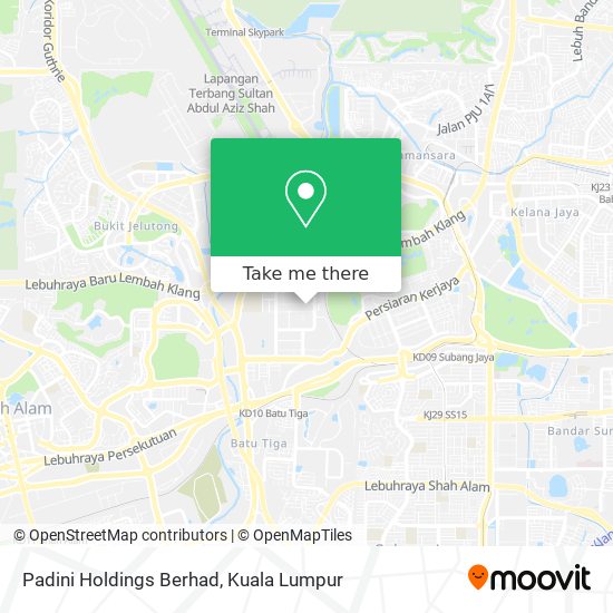 Padini Holdings Berhad map