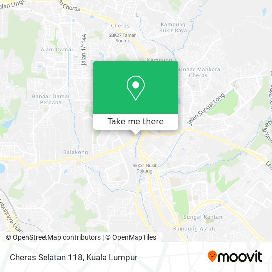 Cheras Selatan 118 map