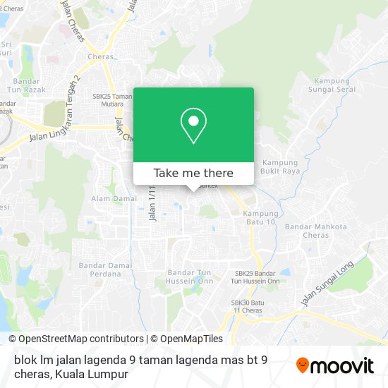 blok lm jalan lagenda 9 taman lagenda mas bt 9 cheras map