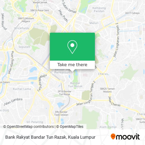 Peta Bank Rakyat Bandar Tun Razak