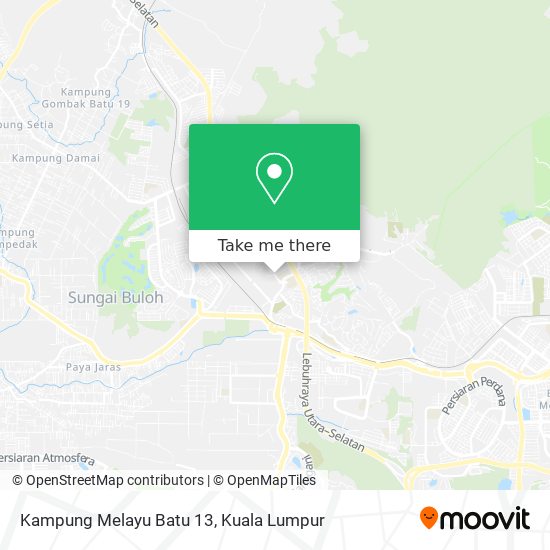 Kampung Melayu Batu 13 map
